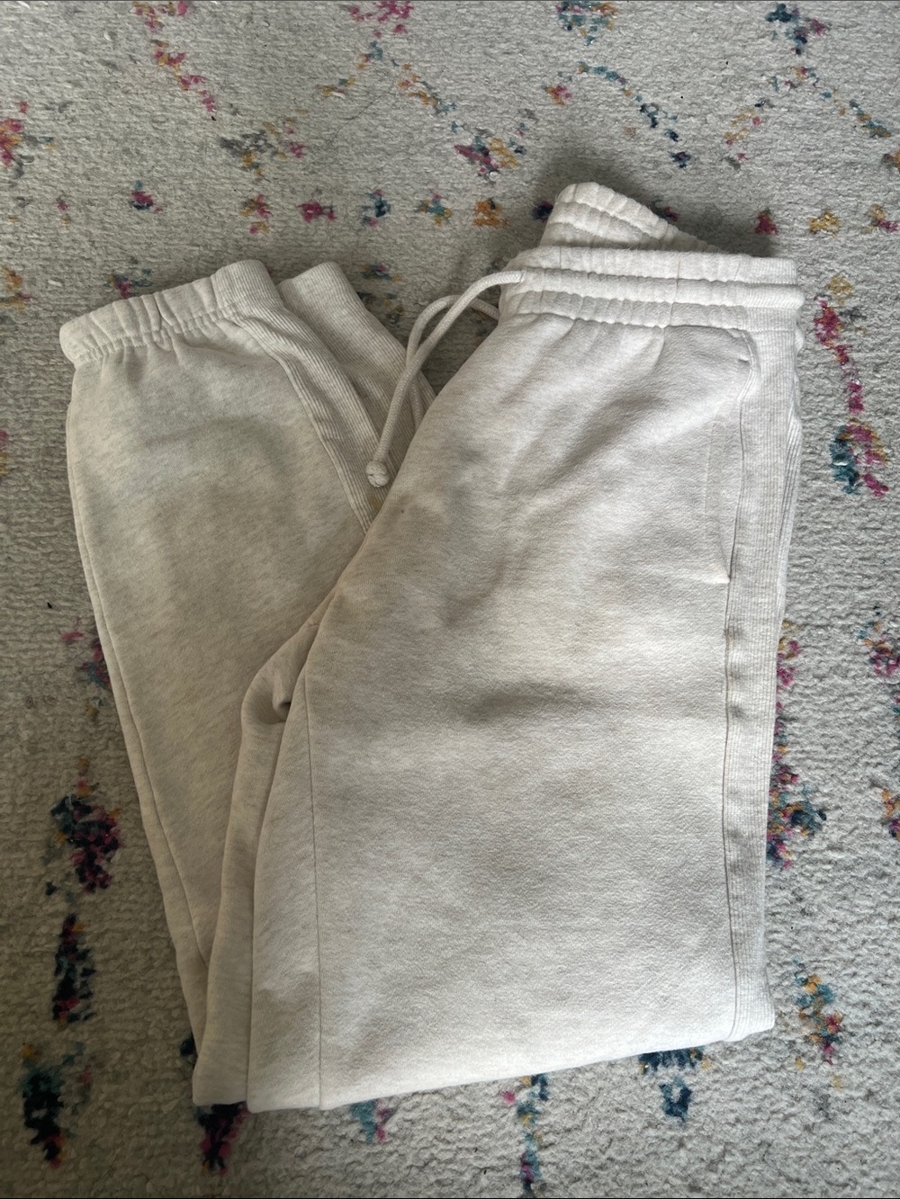 TNA cream sweatpants